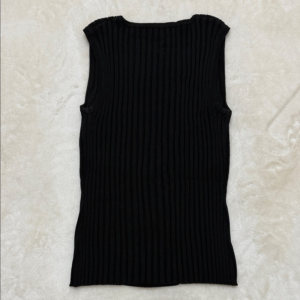 Belldini Elegant Black Sleeveless Top L - Picture 3 of 4